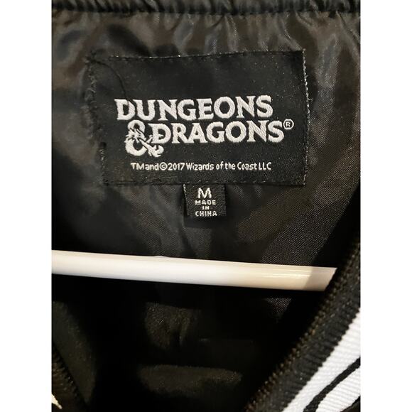 Dungeons & Dragons Demogorgon Bomber Jacket Black M Stranger Things - Picture 8 of 12